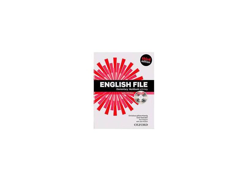 English File: Elementary WorkBook with Key with CD-ROM - Christina Latham-koenig, Clive Oxenden - 9780194598712