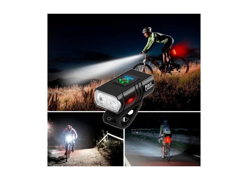 Farol Bicicleta Led Xml T6 Usb - Bike Light