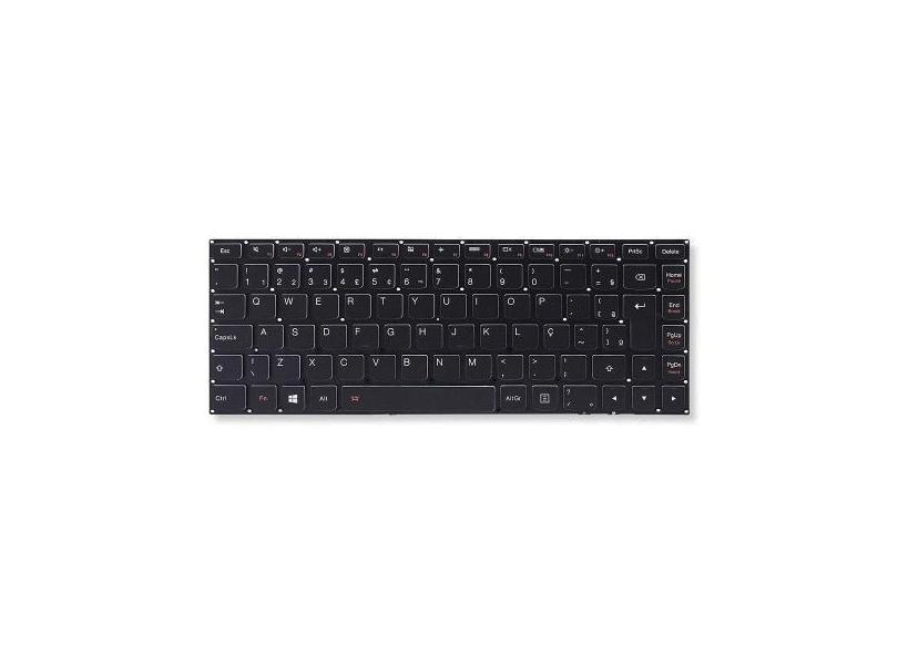 Teclado para Notebook bringIT compatível com Lenovo Yoga 2 13  Preto A