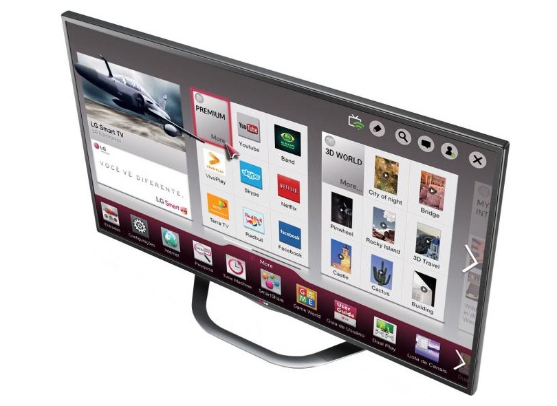 TV LED 50" Smart TV LG Cinema 3D 3D Full HD 3 HDMI 50LA6200