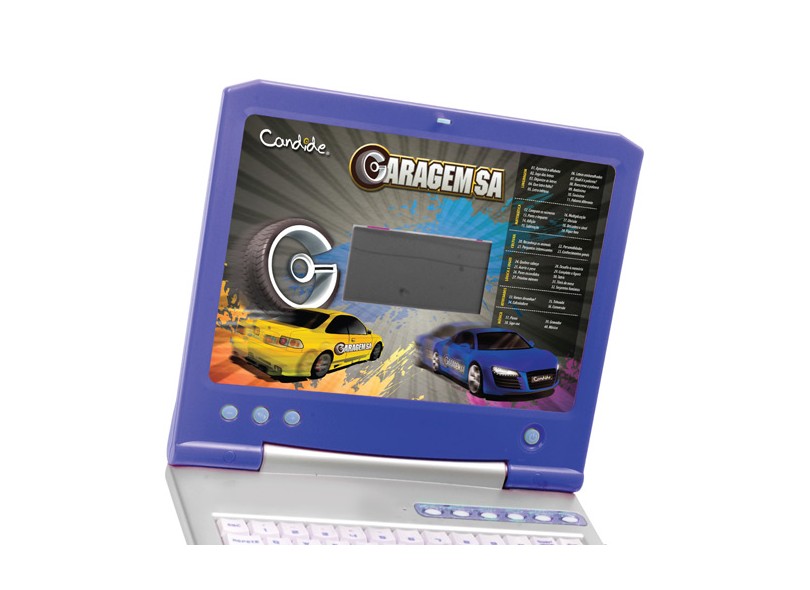 Laptop Infantil Garagem SA 40 Atividades Candide 1285