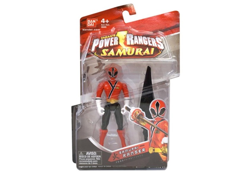 Boneco Power Rangers Samurai Vermelho - Sunny
