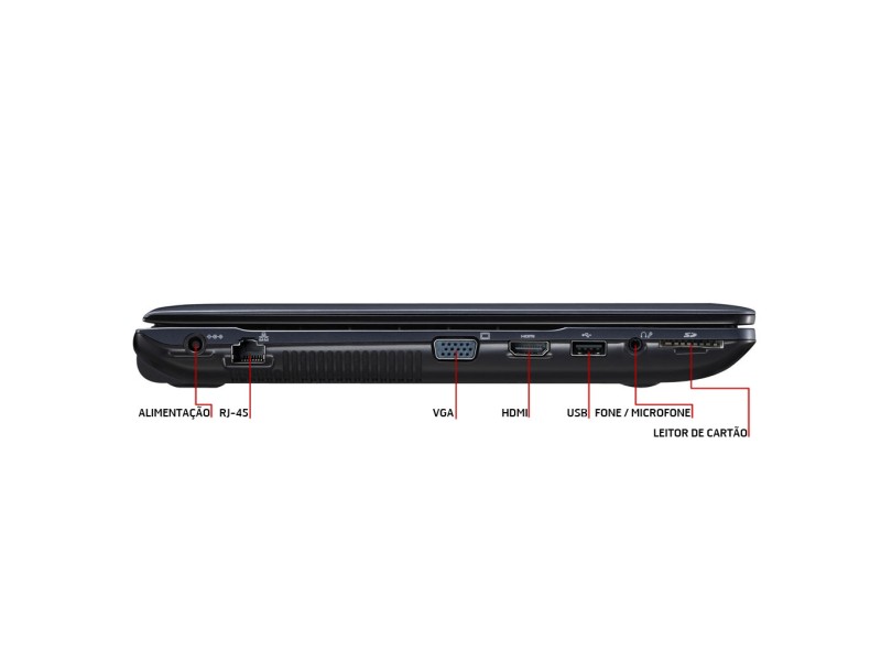 Notebook Samsung ATIV Book 2 AMD E Series E1-1500 2GB de RAM HD 500 GB LED 14" Radeon HD 7310 Windows 8 NP275E4E-KD1BR