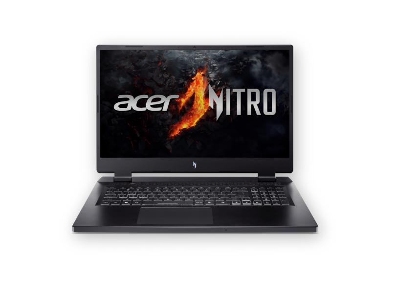 Notebook Acer Nitro 17 Intel Core i7 14650HX RTX 4050 17,3" 32GB SSD 512GB Windows 11 AN17-72-79XG