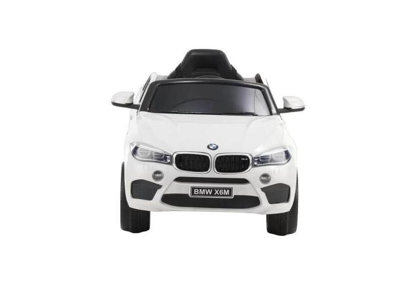 Carrinho Elétrico Para Criança Deluxe Bmw X6 Branco - Car Kids