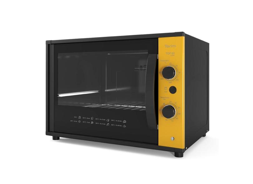 Forno Terim Elétrico Bancada Top 60 Collor Amarelo 60 Litros