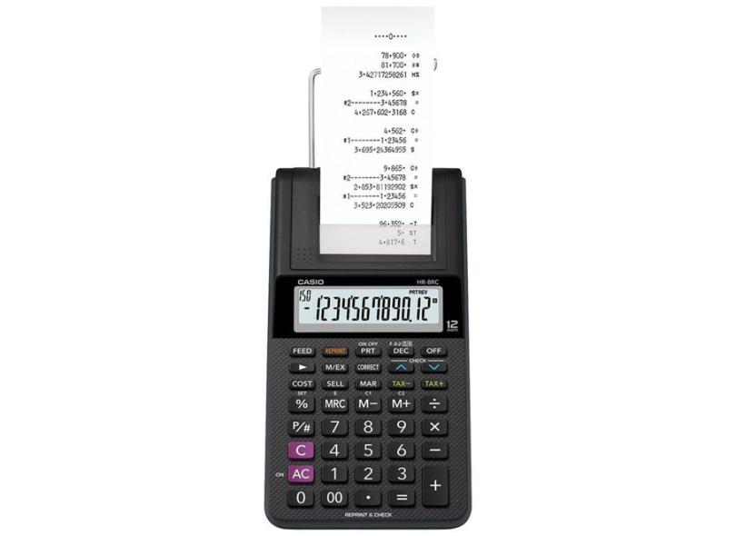 Calculadora De Mesa com Bobina Casio HR-8RC