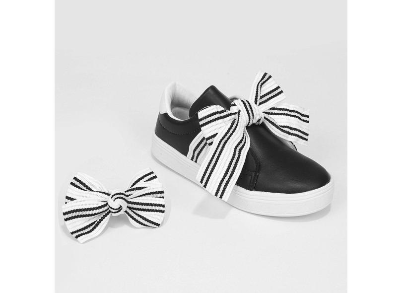 Tênis Infantil Tininha Laço Bicolor Menina-Feminino