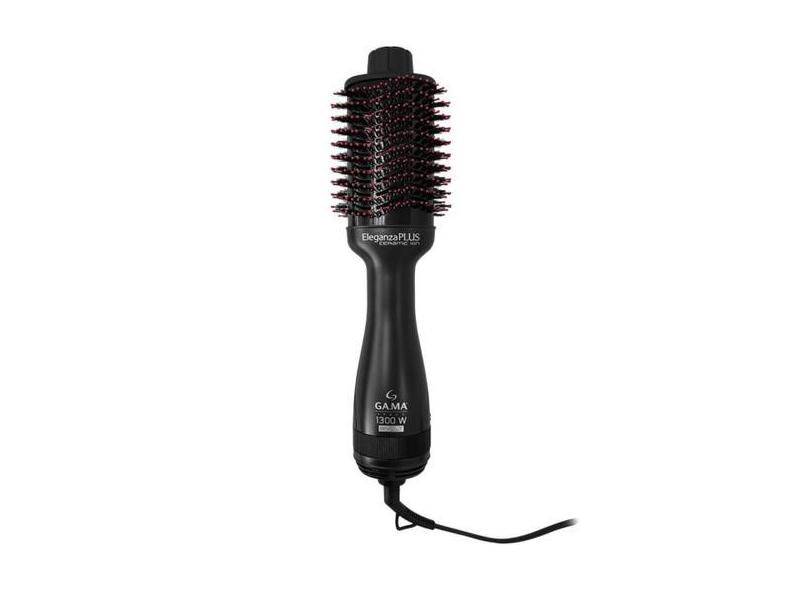 Escova secadora Gama Italy Eleganza Plus Bivolt Ceramic Ion, Preto, Bi