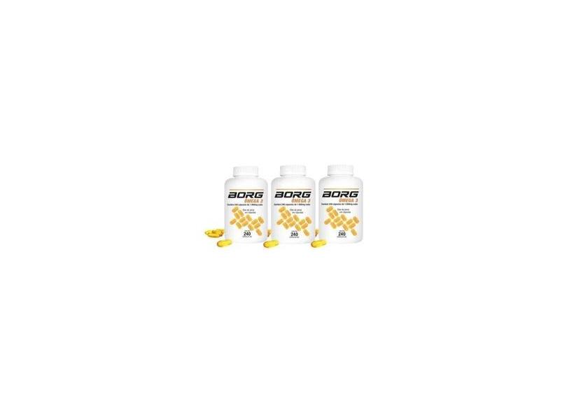 Borg Omega 3 1000mg 240 Capsulas kit com 3 Potes em Promoção é no Buscapé
