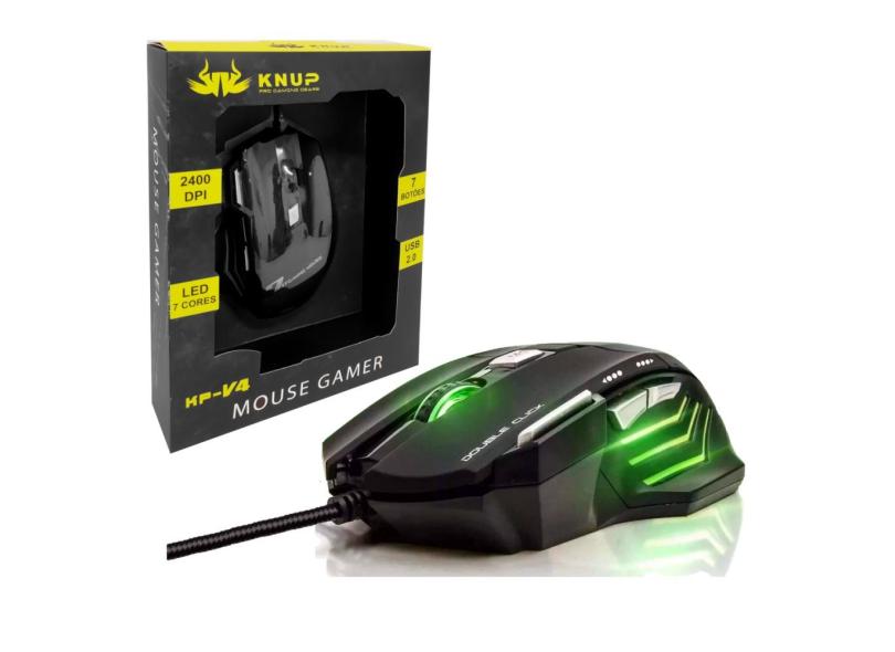 Mouse Gamer 7 Botões Com 2400 Dpi USB com fio - Semi Profissional