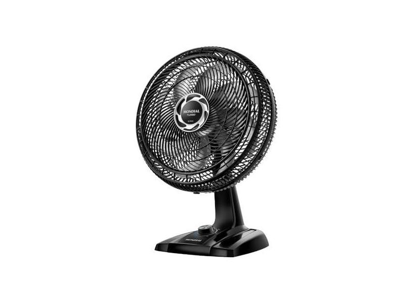 Ventilador de Mesa 40cm Turbo, Mondial, Preto/Prata, 140W, 110V - NVT-40-8P-B