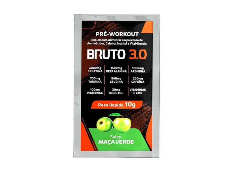 PRE WORKOUT BRUTO 3.0 - 1 SACHê 10G MAçA VERDE - SUDRACT NUTRITION 