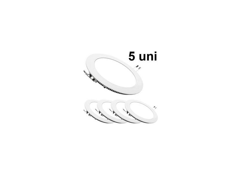 Kit 5 Luminária Plafon Led De Embutir 18w Redonda Slim com o Melhor