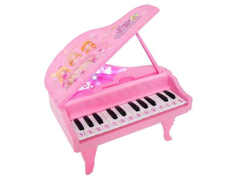 Piano das Princesas Rosa com Luz e Música DMT6599 - Dm Toys