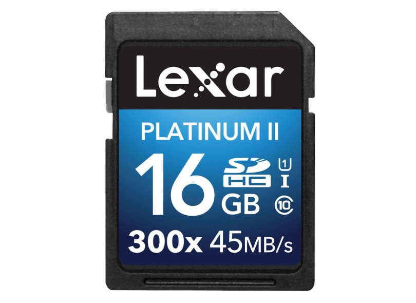 Cartão de Memória SDHC Lexar 16 GB Platinum II LSD16GBBNL300