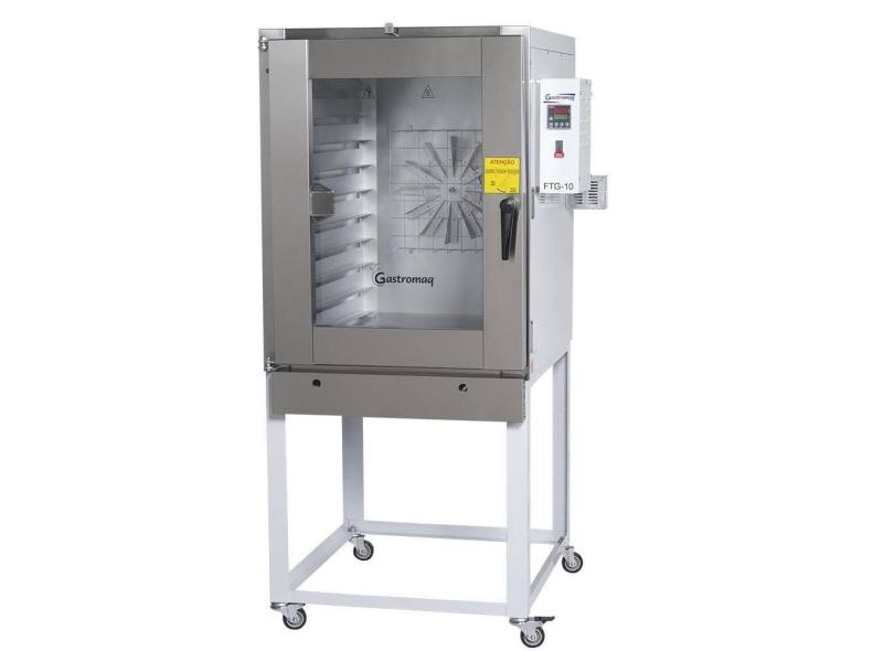 Forno Turbo A Gás 10 Esteiras Com Pedestal Ftg10 Gastromaq Forno Glp Epóxi 220v