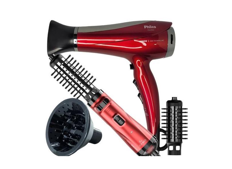 Secador De Cabelo Philco Profissional 2200w Ions Ar Quente Frio Chery 
