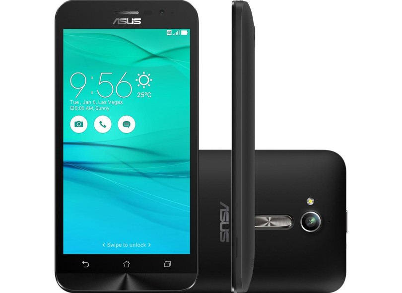 Smartphone Asus ZenFone Go 16GB ZB500KL 2 Chips Android 6.0 (Marshmallow) 3G 4G Wi-Fi