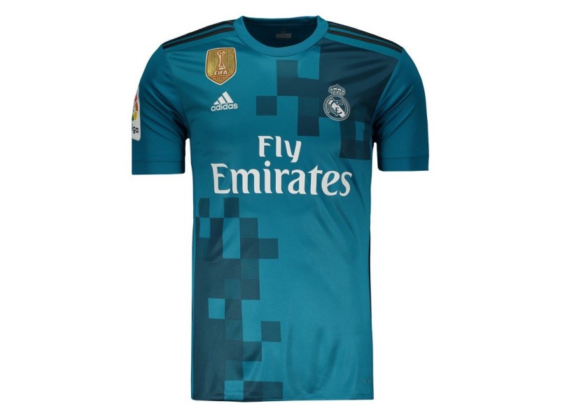 Camisa Torcedor Real Madrid III 2017/18 sem Número Adidas