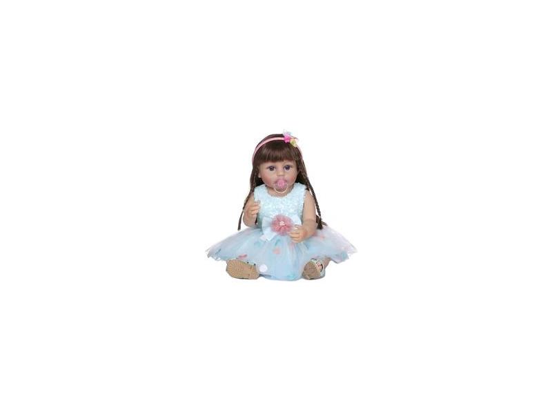 BEBÊ REBORN REALISTA BONECA LINDA 100% SILICONE PROMOÇÃO