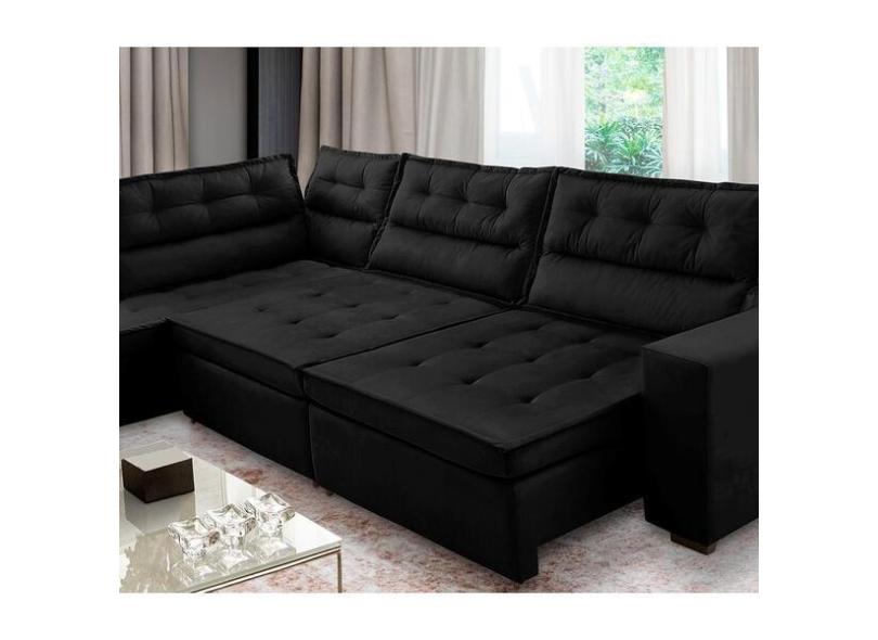 Sof De Canto Retr til E Reclin vel Com Molas 3,00x2,00 Esq V com o ...