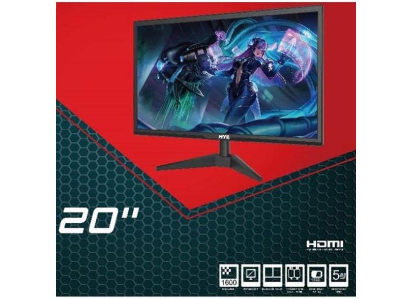 Monitor 20 Hye HYE20NLM LED HDMI/VGA 5MS