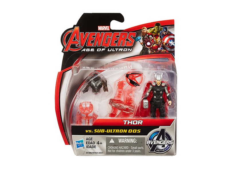 Boneco Avengers A Era de Ultron Thor VS Sub Ultron B0423/B1486 - Hasbro