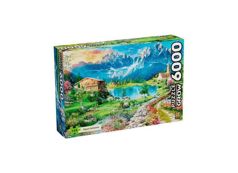 Quebra Cabeca 6000 Pecas Alpes Italianos Grow em Promoção é no