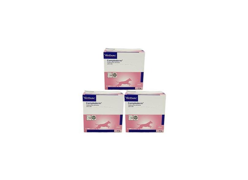 Complederm 8ml Virbac Kit 3 unid Suplemento Cães e Gatos com o Melhor ...