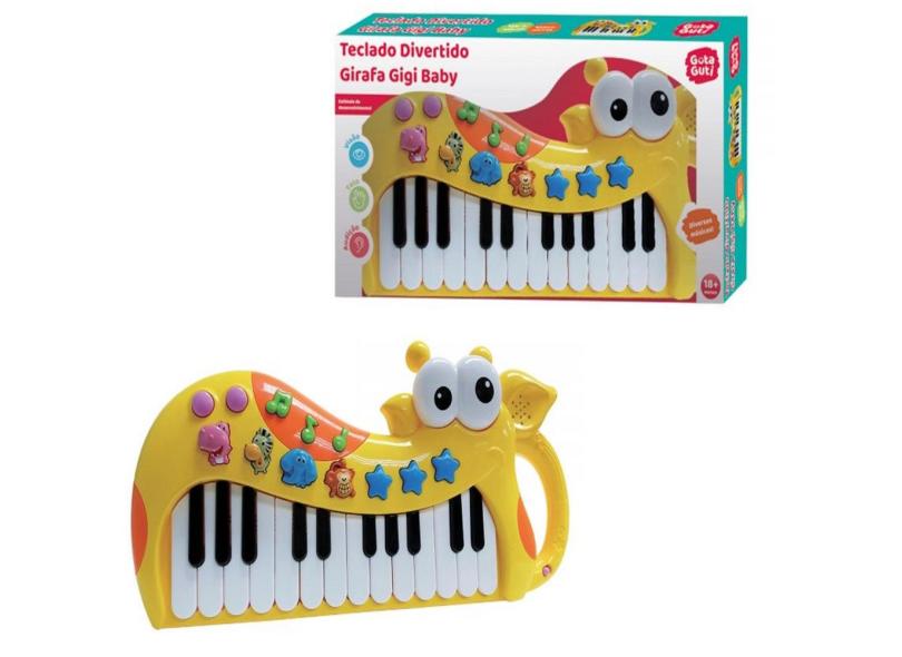 Piano Teclado Musical Infantil Bebe Sons Animais Eletronico Brinquedo