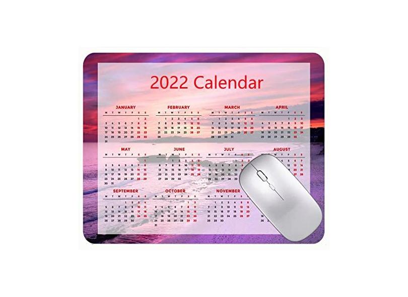 Mouse pad para jogos com design especial 2022, mouse pad para praia, mar, pôr do sol, cidade com bordas costuradas