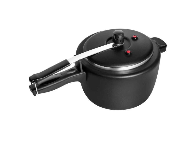 Panela De Pressão Antiaderente 4,5 Litros Tulipa Masterflon Preto Patolux