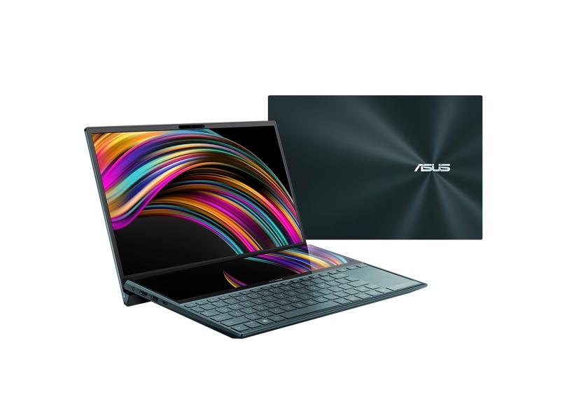 Notebook Asus Zenbook Duo Intel Core i7 10510U 10ª Geração 16GB de RAM SSD 1 TB 14" Full HD Touchscreen GeForce MX 250 Windows 10 UX481FL-HJ140T