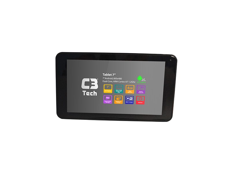 Tablet C3 Tech 4.0 GB LCD 7 " Android 4.2 (Jelly Bean Plus) TB-070