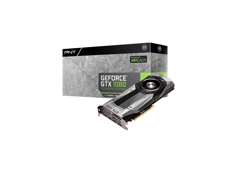 Placa de Video NVIDIA GeForce GTX 1080 8 GB GDDR5X 256 Bits PNY VCGGTX10808PB-CG
