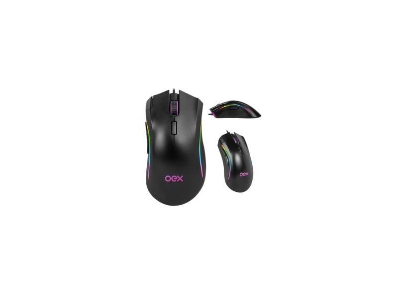 Mouse Gamer - Graphic Ms313 - Rgb -  7 Botoes - 10.000 Dpi