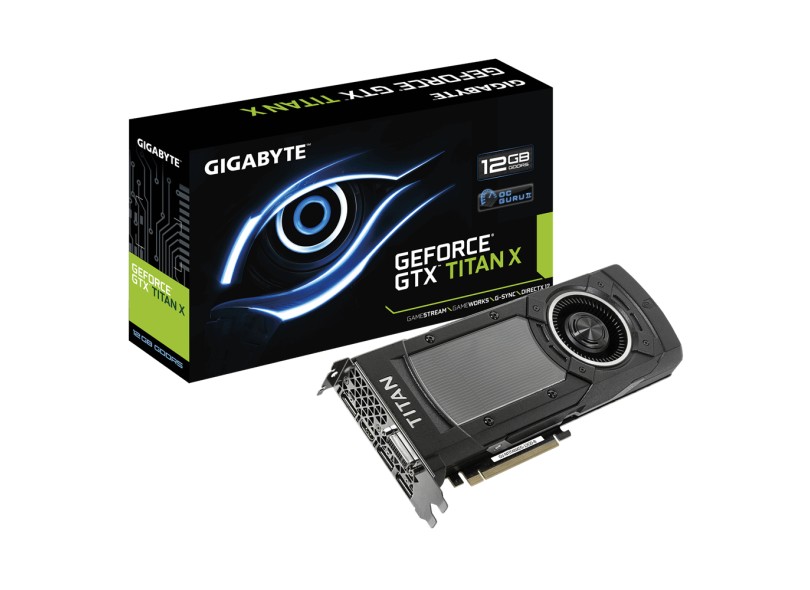 Placa de Video NVIDIA GeForce GTX Titan X 12 GB DDR5 384 Bits Gigabyte GV-NTITANXD5-12GD-B