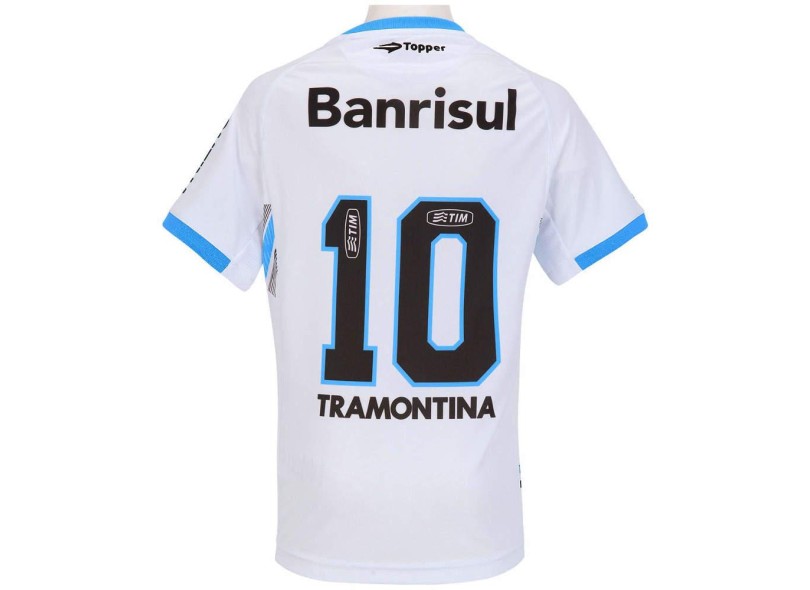 Camisa Torcedor Grêmio II 2014 Infantil com Número Topper