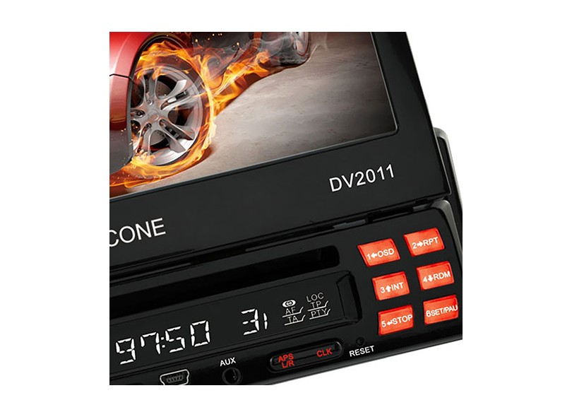 DVD Player Automotivo Icone DV2011 c/ Tela de 7"
