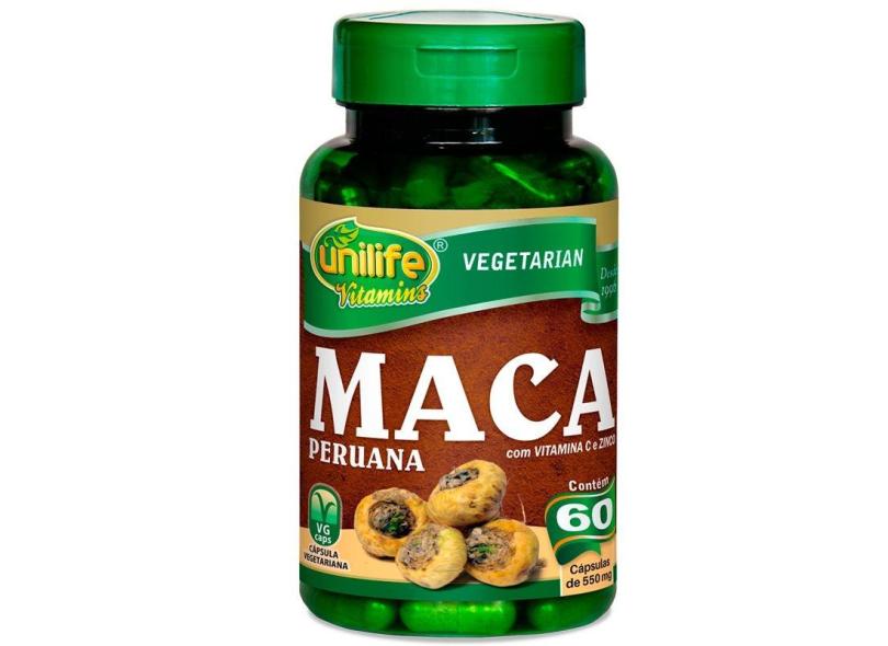 Maca Peruana 550mg 60 Cápsulas - Unilife