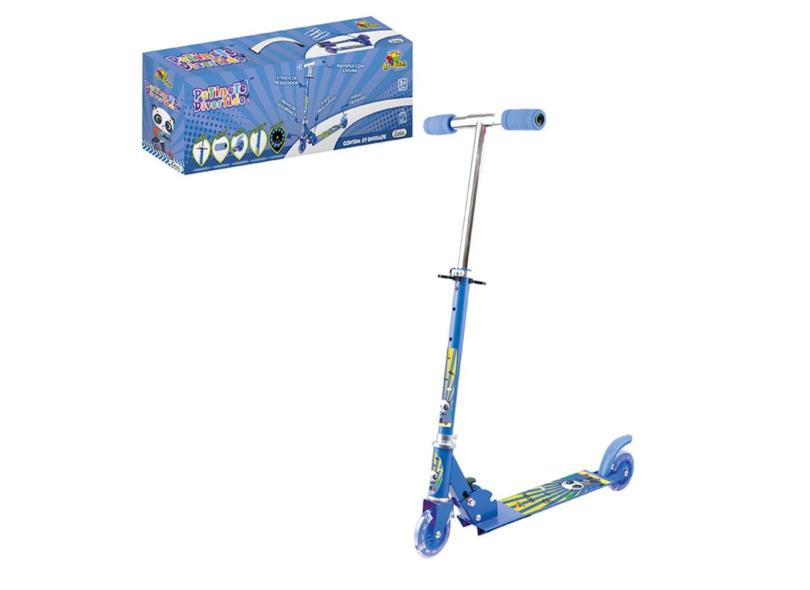 Patinete Infantil Menino Azul 2 Rodas Com Luzes Radical 45kg