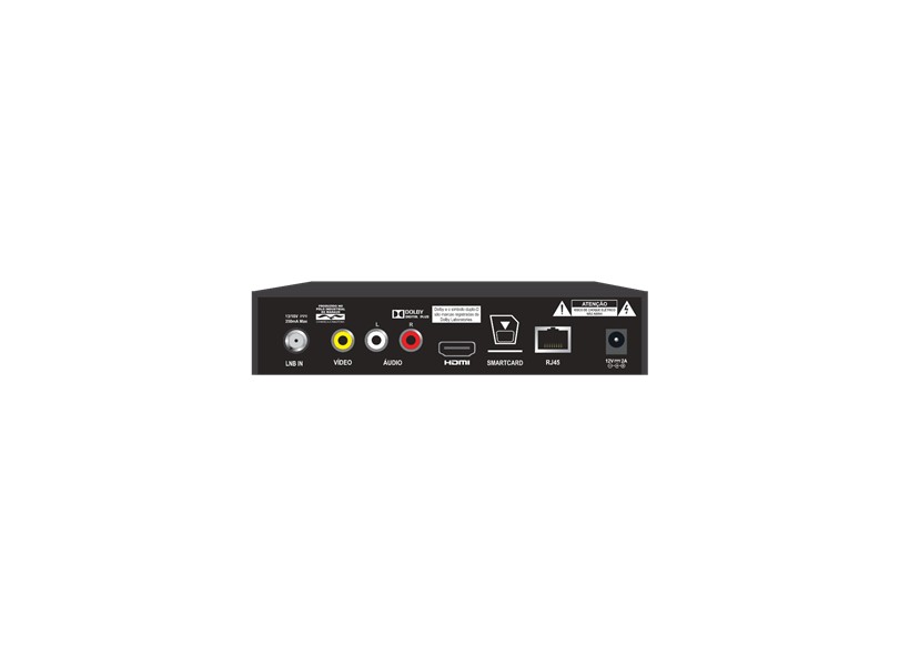 Receptor de TV Digital HDMI USB Oi TV Livre HD ETRS37 Slim Elsys