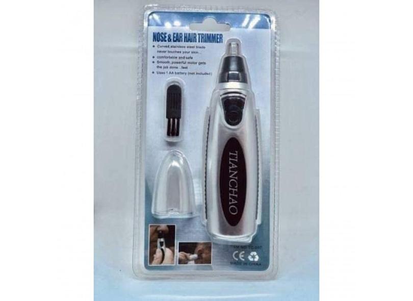 Aparador Depilador De Pelos Nasal Nariz Ouvido Orelha Cabelo Preto/prata