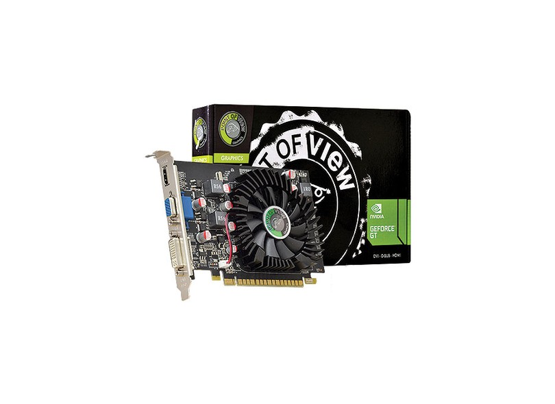 Placa de Video NVIDIA GeForce T 640 2 GB DDR3 128 Bits Point Of View VGA-640-C1-2048