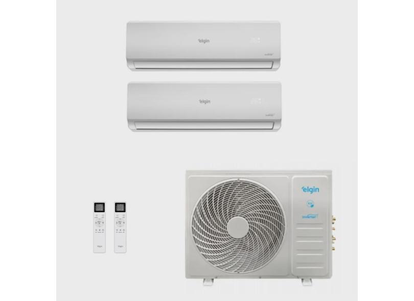 Ar-Condicionado Multi Split Inverter Elgin 18.000 (2x Evap hw 12.000) Quente/Frio 220V