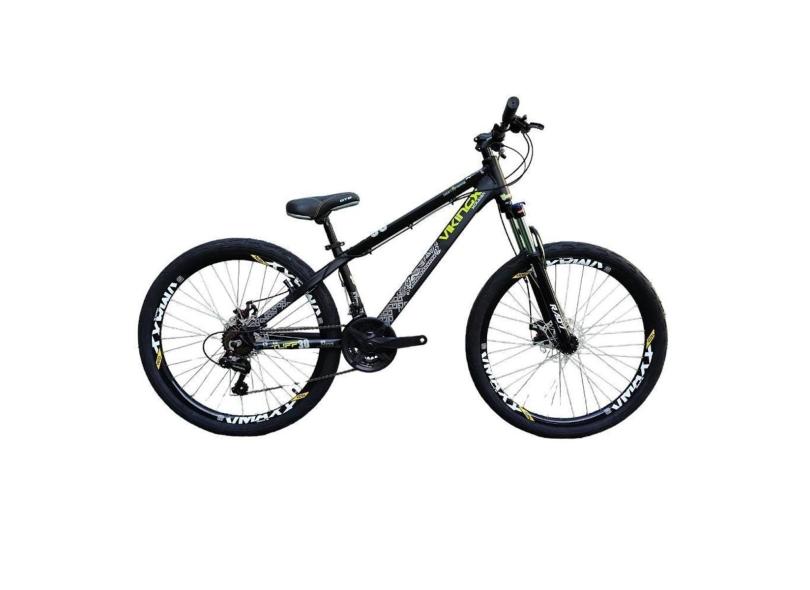 Bicicleta Vikingx Aro 26 Tuff-30 Shimano 21 Velocidades Pneu Flame-Unissex