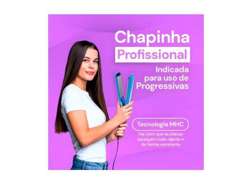 Prancha/Chapinha alisadora de Cabelo  Titanium Profissional Bivolt 110