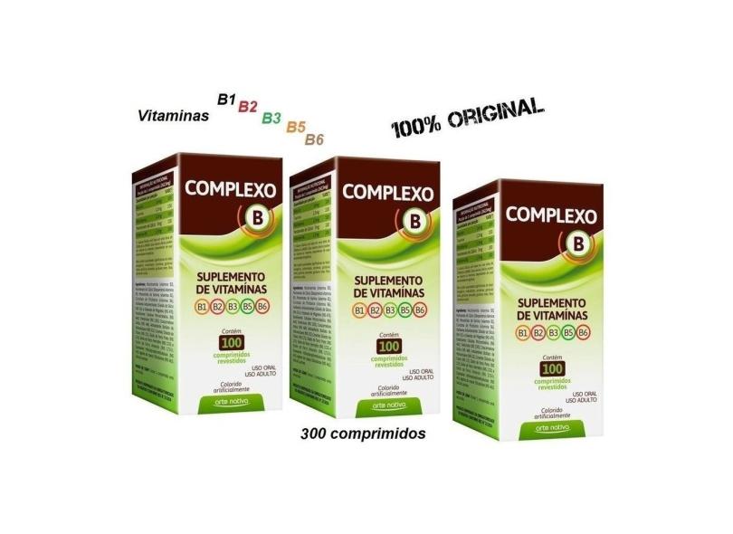 KIT C/ 05 - Complexo B - EMS - 100 Comprimidos Revestidos Com O Melhor ...