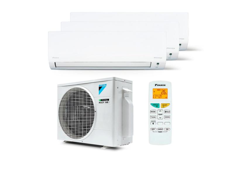 Ar Condicionado Multi Split Inverter R-32 Daikin 18.000 Btus (2X Evap 9.000 E 1 Evap 12.000) Frio 220V